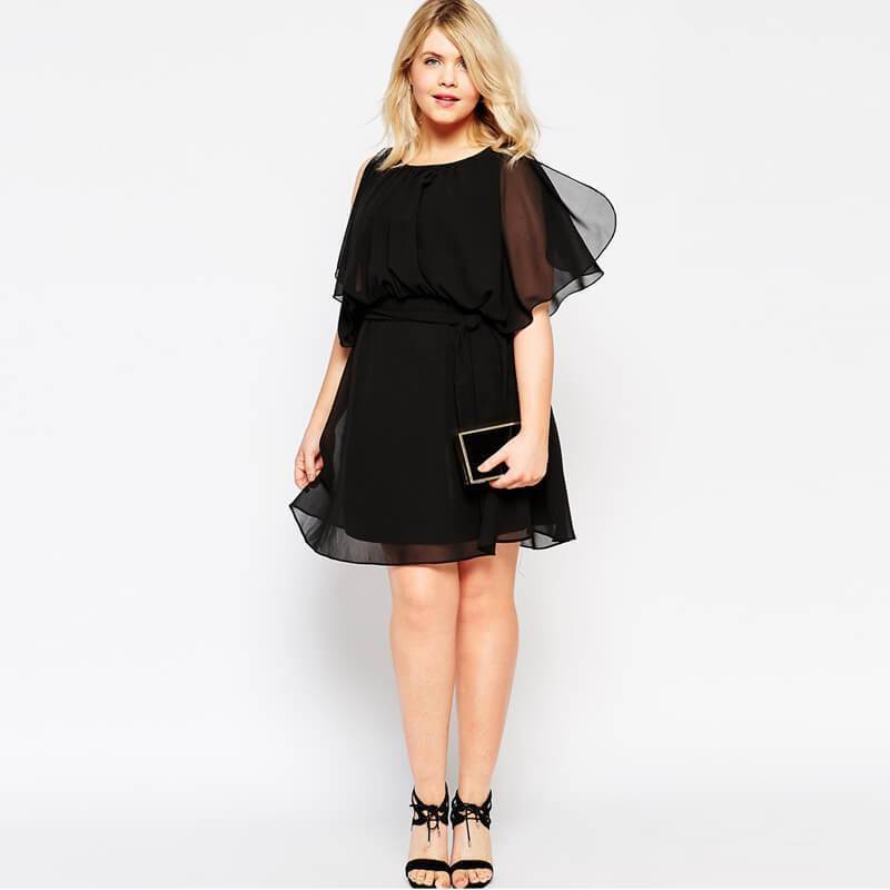Chiffon  Cute  Flutter  Dresses 